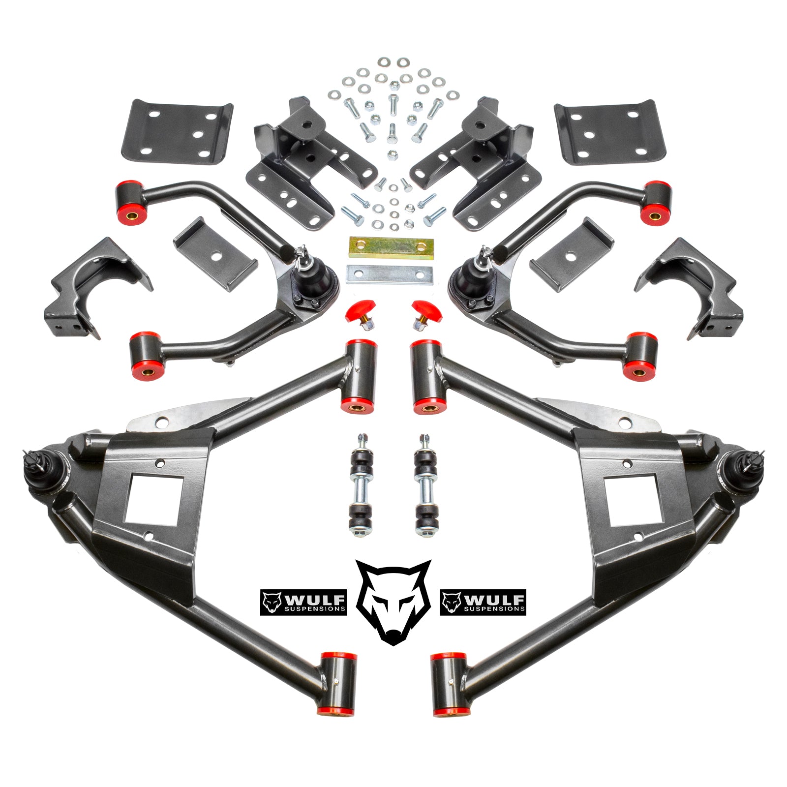 4"6" Drop Kit w Axle Flip Kit for 20152018 Chevy Silverado 1500 Wulf Suspensions