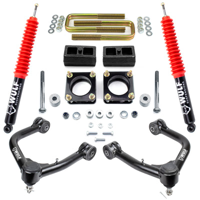 3" Front 2" Rear Lift Kit w/ Control Arms For 2007-2021 Toyota Tundra 4X4