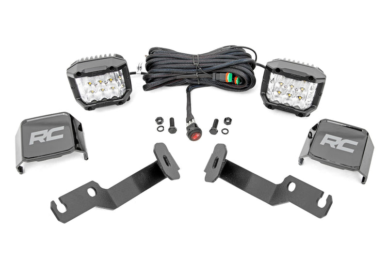 LED Light Kit | Ditch Mount |  3" OSRAM | Wide | Toyota Tacoma 2WD/4WD (05-15)