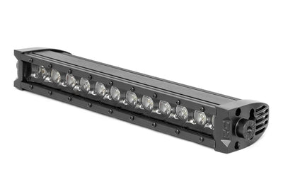Rough Country 12 Inch Black Series LED Light Bar | Single Row | Cool White DRL