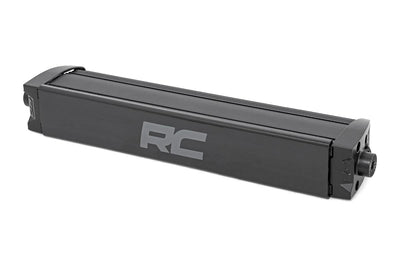 Rough Country 12 Inch Black Series LED Light Bar | Single Row | Cool White DRL