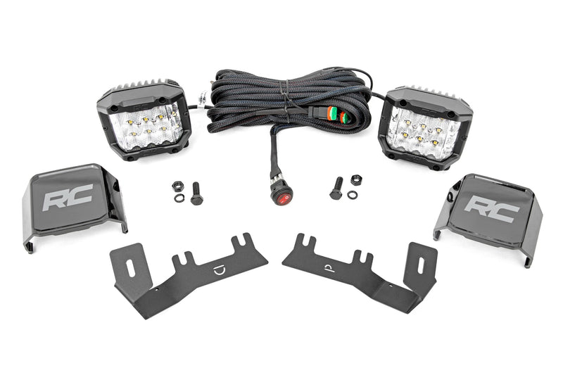 LED Ditch Light Kit | 3in OSRAM Pair | Wide | Chevy/GMC 1500 (14-18 & Classic)