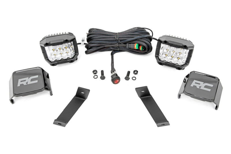 LED Light Kit | Ditch Mount |  3" OSRAM | Wide | Jeep Cherokee KL (14-21)
