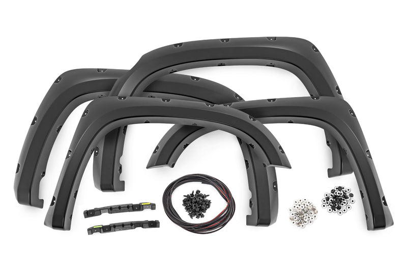 Rough Country Pocket Fender Flares | 089 Wind Chill Pearl | Toyota Tundra 2WD/4WD (14-21)