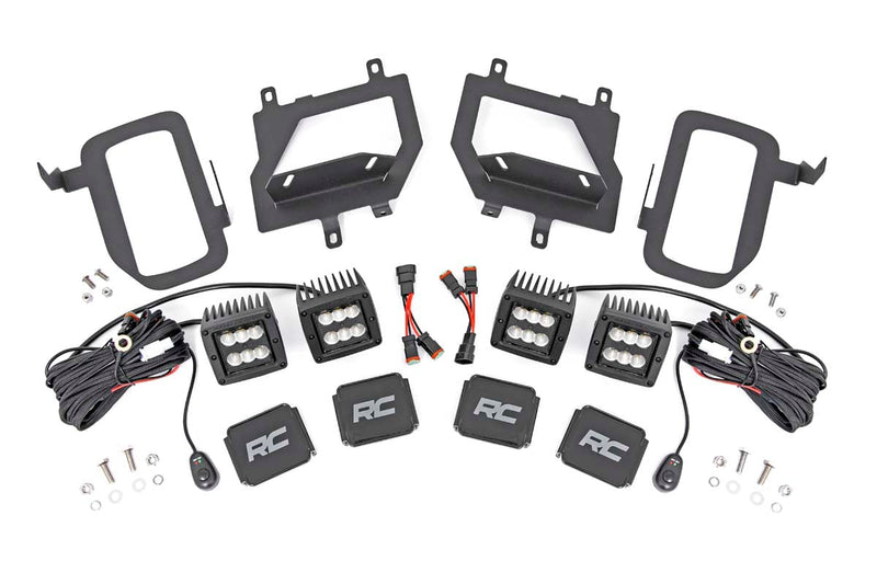 LED Light Kit | Fog Mount | Dual 2" Black Pairs | Spot/Flood | Ford F-150 (15-17)