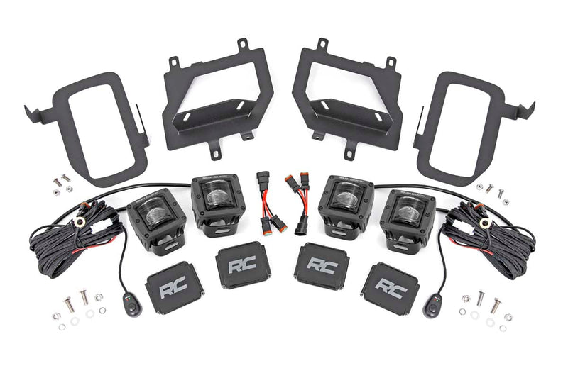 LED Light Kit | Fog Mount | Dual 2" Black Pairs | SAE | Ford F-150 (15-17)