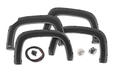 Rough Country Pocket Fender Flares | GAN Silver Ice | Chevy Colorado 2WD/4WD (2015-2022)