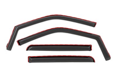Side Window Deflectors | In Channel Rain Guard | Ford F-150/Lightning/F-250/F-350/Raptor (15-26)