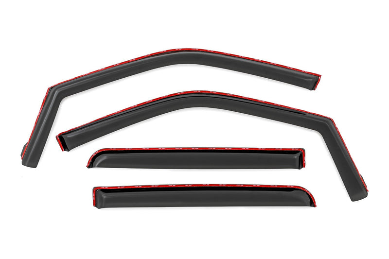 Side Window Deflectors | In Channel Rain Guard | Ford F-150/Lightning/F-250/F-350/Raptor (15-26)