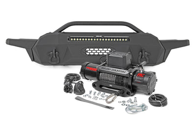 Rough Country Front Bumper | Hybrid | 20" Blk LED | 95000S | Toyota Tacoma 2WD/4WD (16-23)