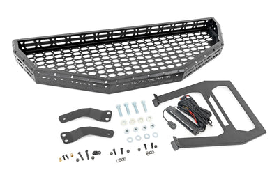 Front Cargo Rack |Black Series LED | 6" Light | Slim Line | Honda Pioneer 1000