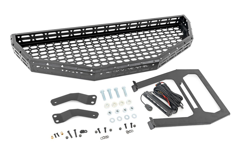 Front Cargo Rack |Black Series LED | 6" Light | Slim Line | Honda Pioneer 1000