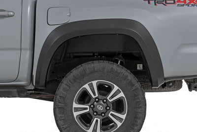 Rough Country Fender Flares | Sport | O40 Super White | Toyota Tacoma 2WD/4WD (2016-2023)