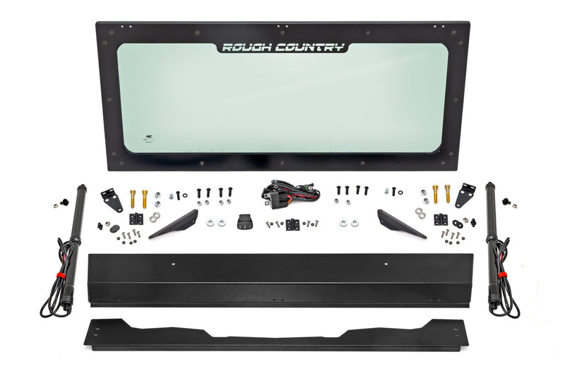 Rough Country Electric Tilt Windshield | Glass | Honda Pioneer 1000