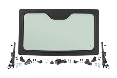 Rough Country Electric Tilt Windshield | Glass | Formed Frame | Polaris Ranger XP 1000