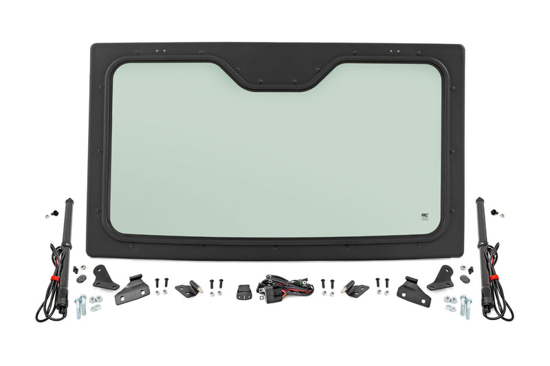 Rough Country Electric Tilt Windshield | Glass | Formed Frame | Polaris Ranger XP 1000
