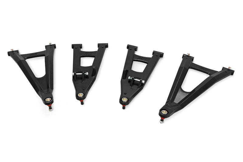 Black Forged Alum High Clearance 2" Fwd Offset Control Arms w/Ball Joints | Polaris Ranger 1000XP