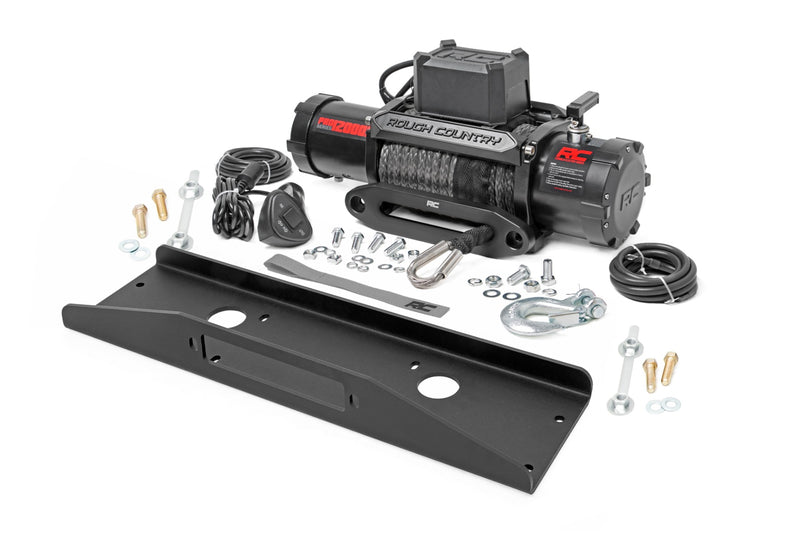 Rough Country Winch Plate | PRO12000S | Mahindra Roxor