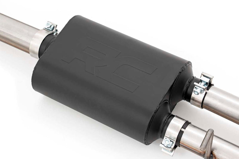 Rough Country Performance Exhuast | Stainless | Crew/Dbl | RR Exit | Chevy/GMC Sierra/Silverado 1500 (19-25)
