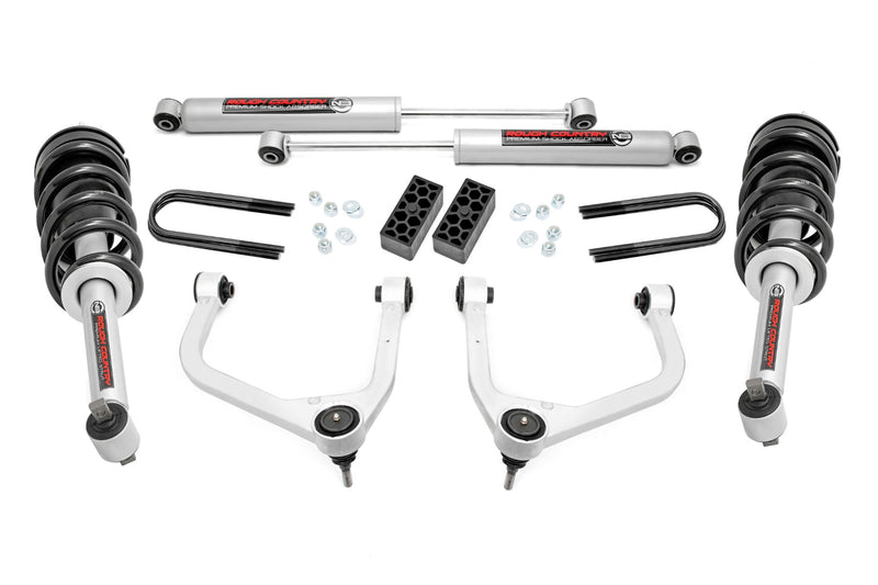 3.5 Inch Lift Kit | N3 Struts | Rear Mono Leaf | Chevy Silverado 1500 (25-26)