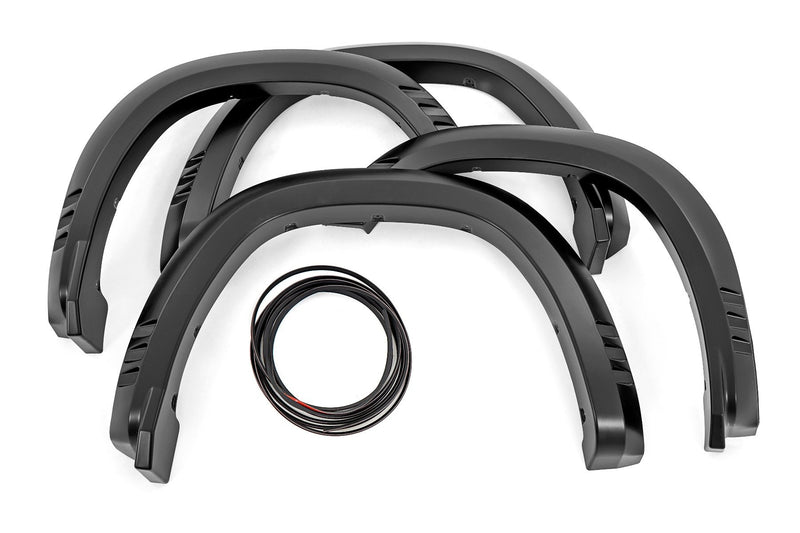 Rough Country Fender Flares | SF1 | DX8 Black | Ram 1500 2WD/4WD (2019-2024)