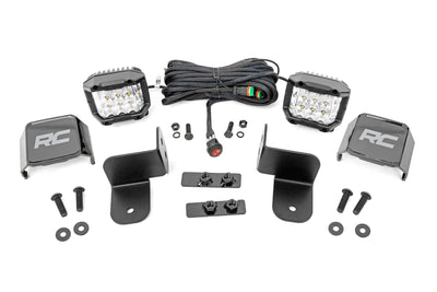 LED Light Kit | Rear Mount | 2" Chrome Pair | Wide Angle | Polaris Ranger XP 1000