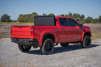 Hard Tri-Fold Flip Up Bed Cover | 5'10" Bed | Chevy/GMC Sierra 1500 (19-26)/Silverado 1500 (19-26)