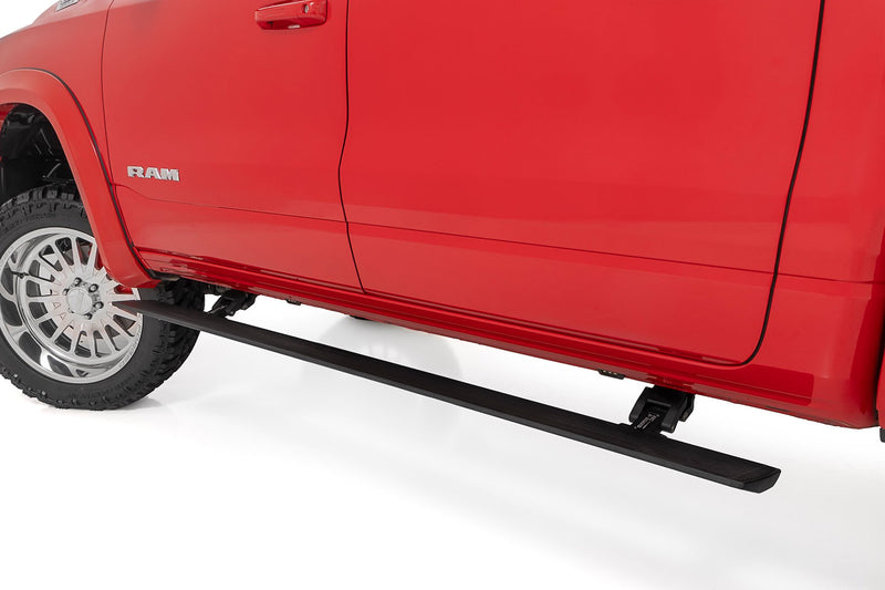 Rough Country Power Running Boards | Dual Electric Motor | Crew Cab | Ram 1500 (19-25)/1500 TRX (21-24)