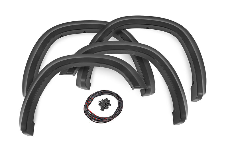 Rough Country Sport Pocket Fender Flares | PRV Delmonico Red | Ram 1500 2WD/4WD (2019-2024)