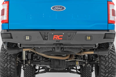 Rough Country 2 Inch Black Series LED Light Pods | Flush Mount | Amber DRL