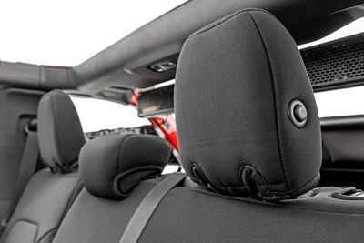 Seat Covers | Bucket Seats |W/Fold Down RR Armrest |FR & RR | 4DR | Ford Bronco (21-25)