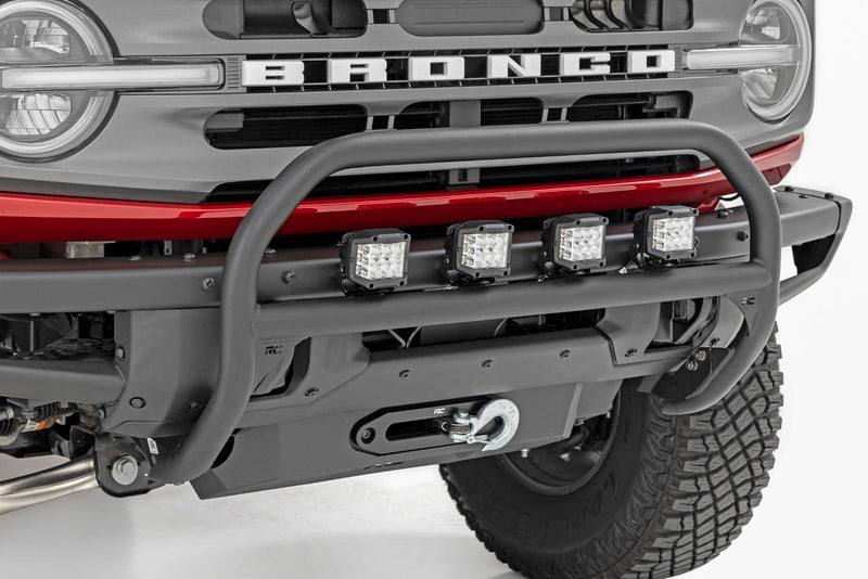 Nudge Bar | 3 Inch Wide Angle Led (x4) | Oe Modular Steel | Ford Bronco (21-25)