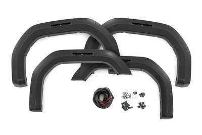 Rough Country Fender Flares | Sport | GBA Black | GMC Sierra 2500 HD/Sierra 3500 HD (20-25)