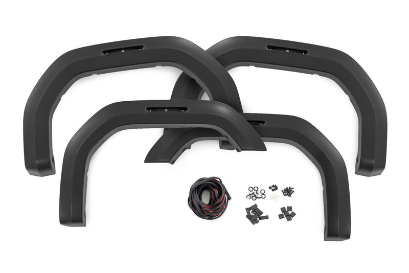 Rough Country Fender Flares | Sport | GBA Black | GMC Sierra 2500 HD/Sierra 3500 HD (20-25)