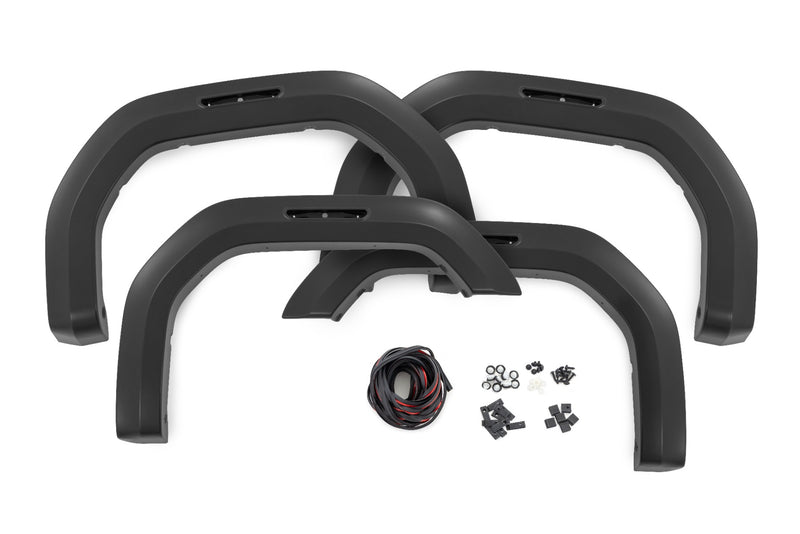 Rough Country Fender Flares | Sport | GCI Carbon Black | GMC Sierra 2500 HD/Sierra 3500 HD (20-25)