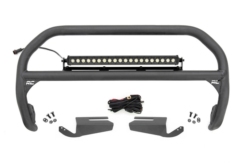 Nudge Bar | 20 Inch Black Single Row LED | OE Modular Steel | | Ford Bronco (21-25)