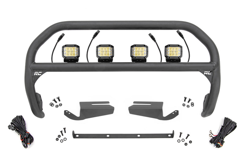 Nudge Bar | 3 Inch Wide Angle Led (x4) | Oe Modular Steel | Ford Bronco (21-25)
