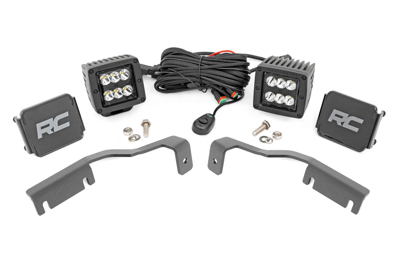 LED Light Kit | Ditch Mount | 2" Black Pair | Spot | Nissan Frontier (22-25)