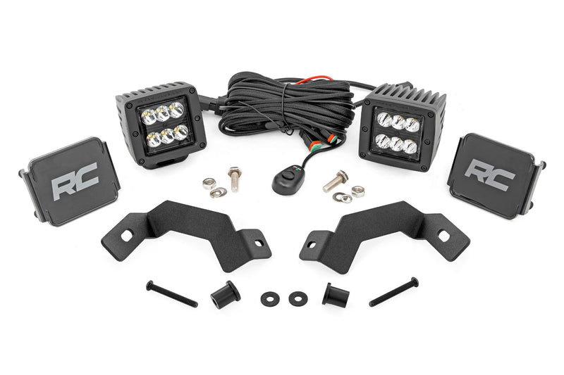 LED Light Kit | Ditch Mount | 2" Black Pair | Spot | Toyota Land Cruiser (24-25)