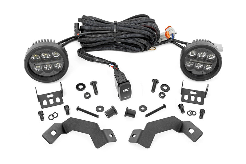 LED Light Kit | Ditch Mount | Black Series Round | 3.5 Inch | Amber DRL | Toyota LandCruiser (2024)