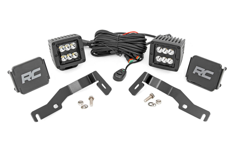 LED Light Kit | Ditch Mount | 2" Black Pair | Spot | Toyota Tacoma (24-25)