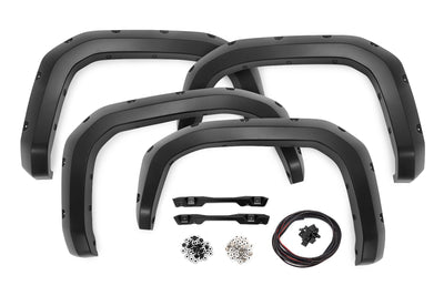 Rough Country Pocket Fender Flares | 089 Wind Chill Pearl | Toyota Tacoma 2WD/4WD (24-25)