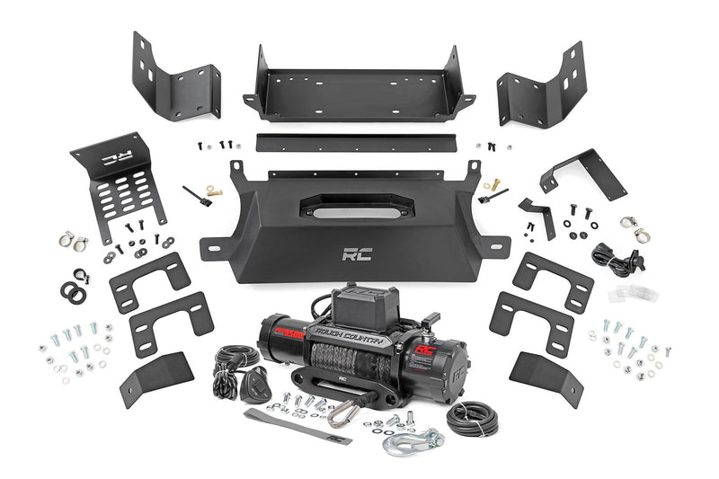 Rough Country Hidden Winch Mount | 9500S | Ford Bronco 4WD (2021-2025)