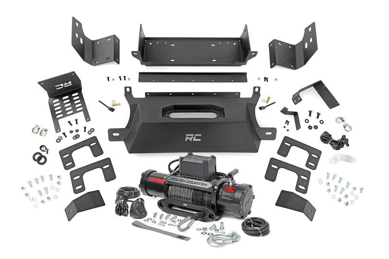 Rough Country Hidden Winch Mount | 12000S | Ford Bronco 4WD (2021-2025)