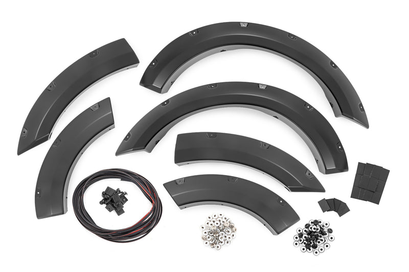 Rough Country Pocket Fender Flares | M7 Carbonized Gray | Ford Bronco Sport 4WD (2021-2025)