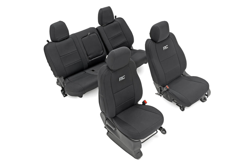 Seat Covers | FR & RR | Crew Cab | Nissan Frontier 2WD/4WD (2022-2026)