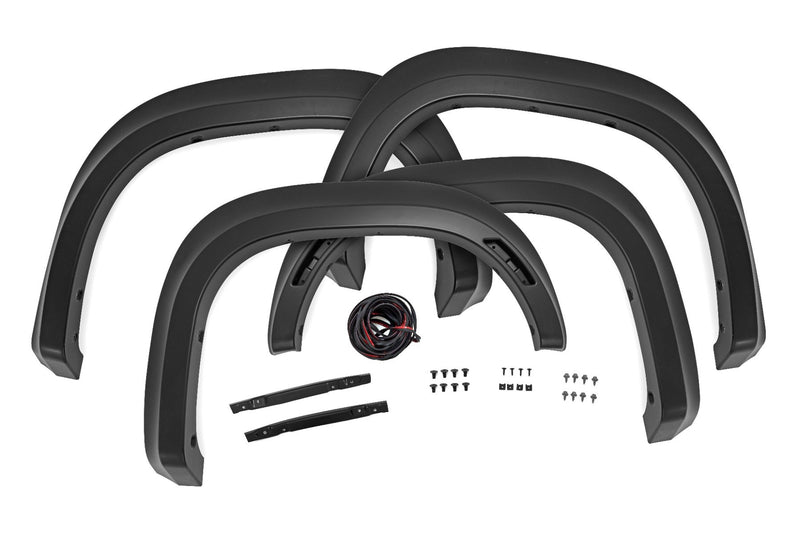Rough Country Fender Flares | Sport | QAK Glacier White | Nissan Frontier 2WD/4WD (22-25)