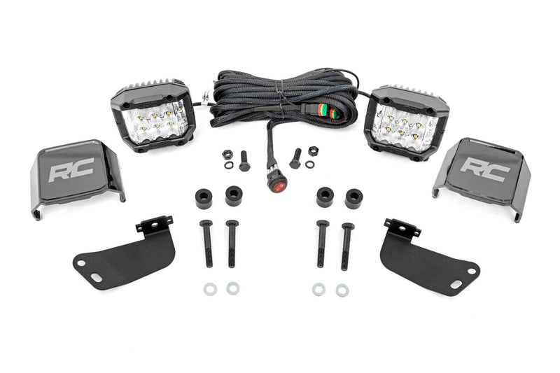 LED Light Kit | Front Mount | 3" Chrome Pair | Wide Angle | Segway 570 F