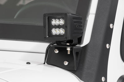 Rough Country 2 Inch Black Series LED Light Pods | Spot | Square