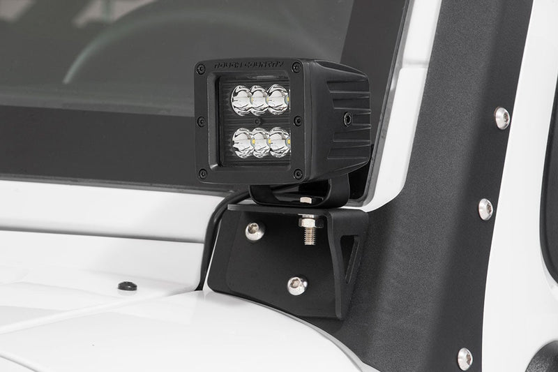Rough Country 2 Inch Black Series LED Light Pods | Spot | Square
